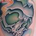Tattoos - New school skull and candle - 94744